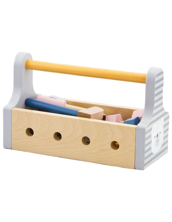 Набор игрушечных строительных инструментов (15 предм)в ящике 44008