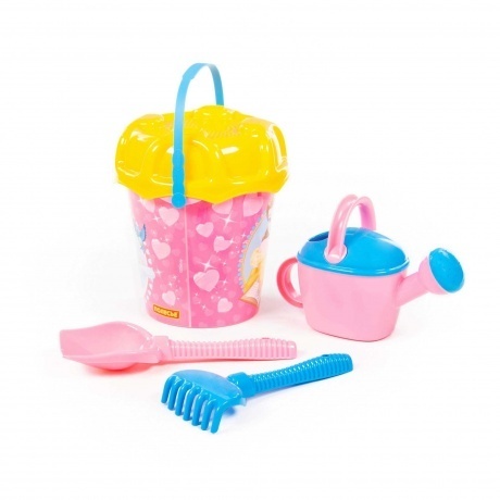 Набор "Принцесса" №15:ведро большое с наклейкой,ситечко - фото 4