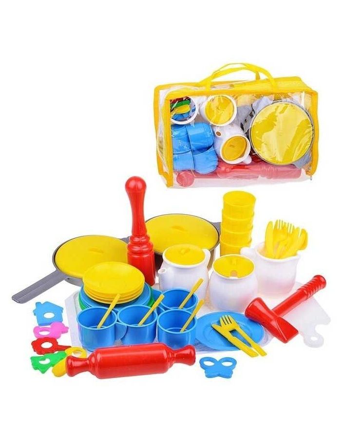 Кухонный набор Совтехстром Столовый 52 предмета арт.У526 /10 игрушечная посуда набор 18 предметов 863