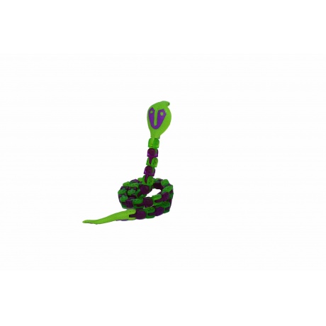 Антистресс-игрушка Klixx Creaturez Кобра фиолетовая - фото 3