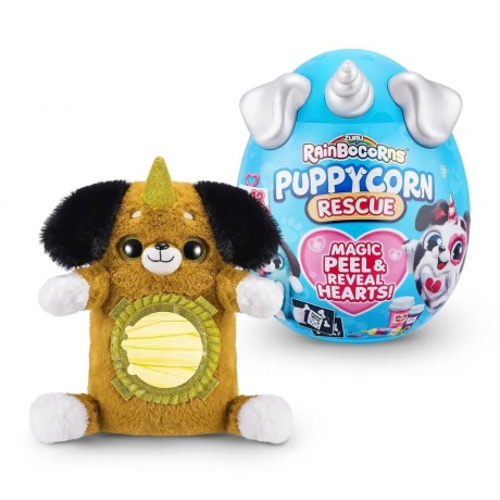 Игровой набор Zuru Rainbocorns сюрприз в яйце Puppycorn Rescue (плюш щенок, мини питомец в яйце, наклейки, слайм, аксессуары доктора) - фото 9