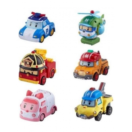 Игровой набор Robocar Poli ZR-915 6 трансформеров мини