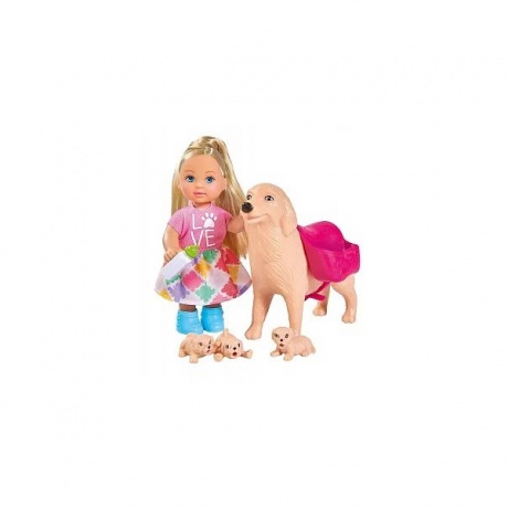 Игровой набор кукла Еви Simba с собачкой и щенками 12 см. 5733072 - фото 2
