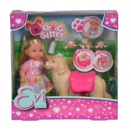 Игровой набор кукла Еви Simba с собачкой и щенками 12 см. 5733072 - фото 4