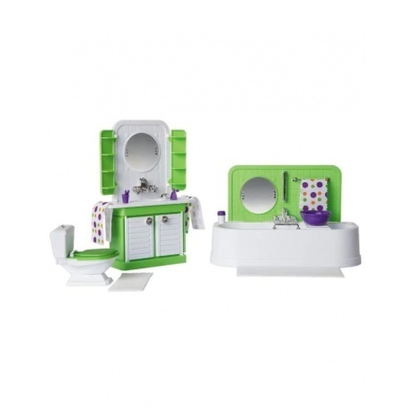 Мебель для кукольного домика Огонек Ванная комната С-1333 - фото 3
