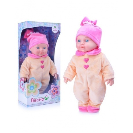 Кукла Малышка Сердечки (кукла пластмассовая),30 см Весна В3753 - фото 1