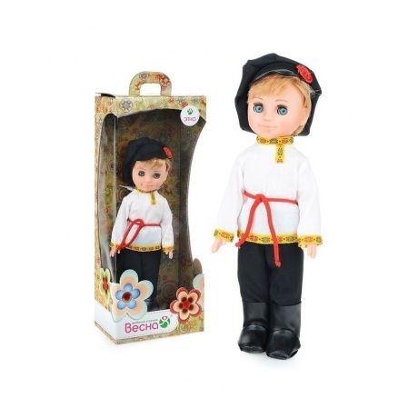 Кукла Мальчик в русском костюме 30 см (кукла пластмассовая) Весна В3909 - фото 1