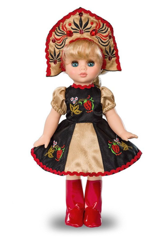 Эля Весна Хохломская красавица кукла пластмассовая 30,5 см кукла весна эля пушинка 2 30 5 см многоцветный в4050