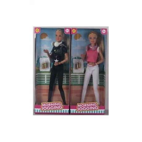 Кукла спортсменка (наушники,полотенце,2 бут)в коробке 8441