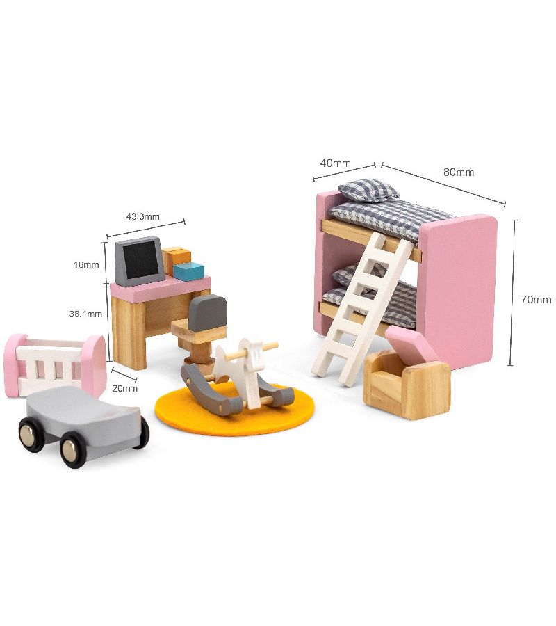 Игрушечная мебель Детская комната в коробке 44036