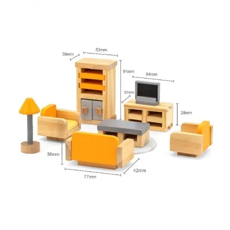 Игрушечная мебель "Гостиная" в коробке 44037