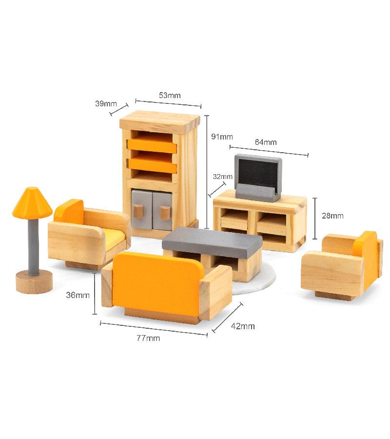 Игрушечная мебель Гостиная в коробке 44037 мебель игрушечная гостиная коллекция тм огонек