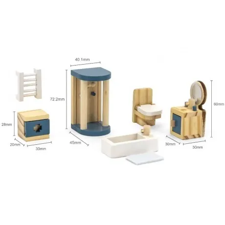 Игрушечная мебель "Ванная" в коробке 44039