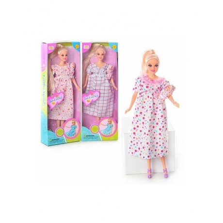 Кукла Мама (29 см) с ребенком в коробке 6001 - фото 1