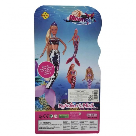 Кукла-русалка с аксессуарами Mermaid в блистере 8433 - фото 6