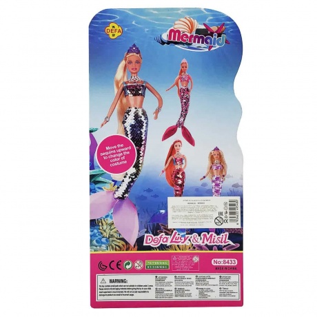 Кукла-русалка с аксессуарами Mermaid в блистере 8433 - фото 8