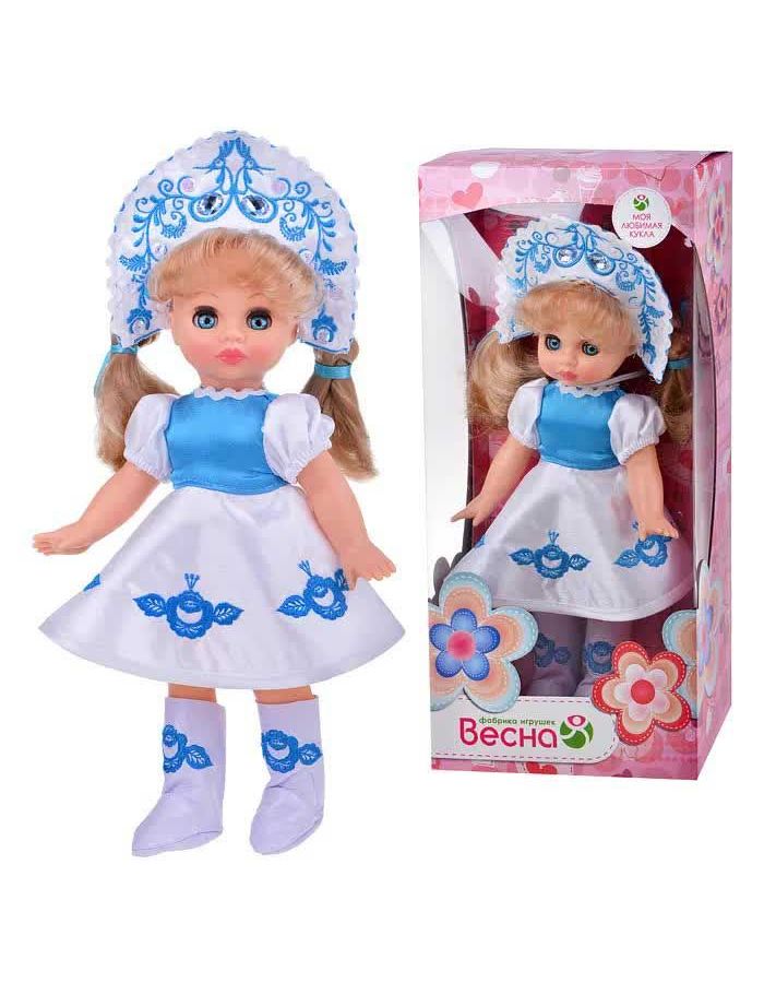 Эля Весна Гжельская красавица кукла пластмассовая 30 см бумажный костюм красавица