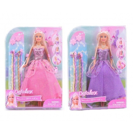 

Кукла (29см) с аксессуарами для волос в блистере 8182