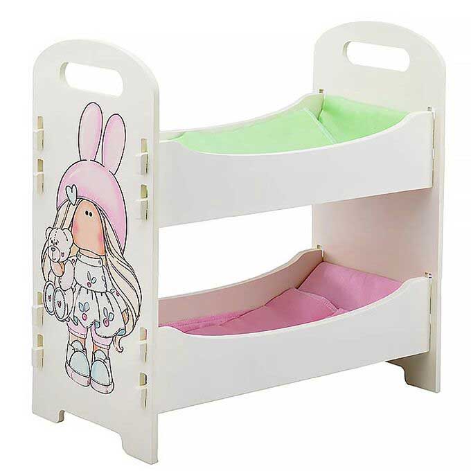 Двухъярусная кровать для кукол Коняша 