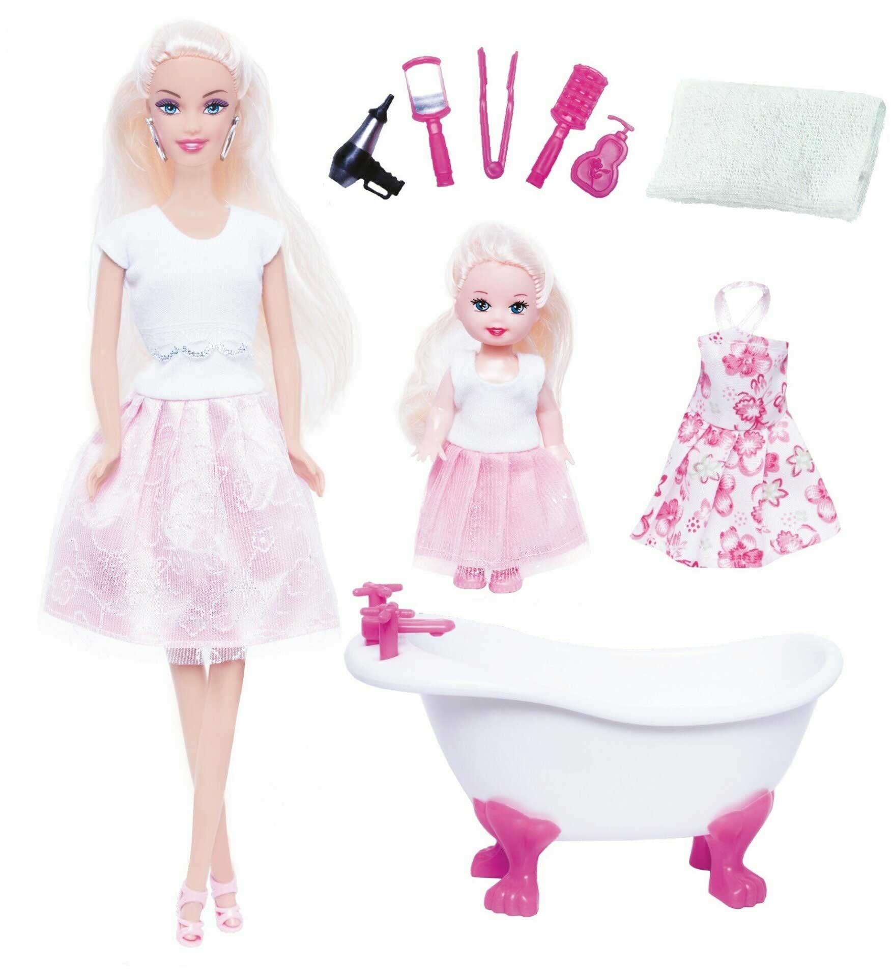 Кукла Ася ToysLab "Веселое купание" набор с мини куклой арт.35105