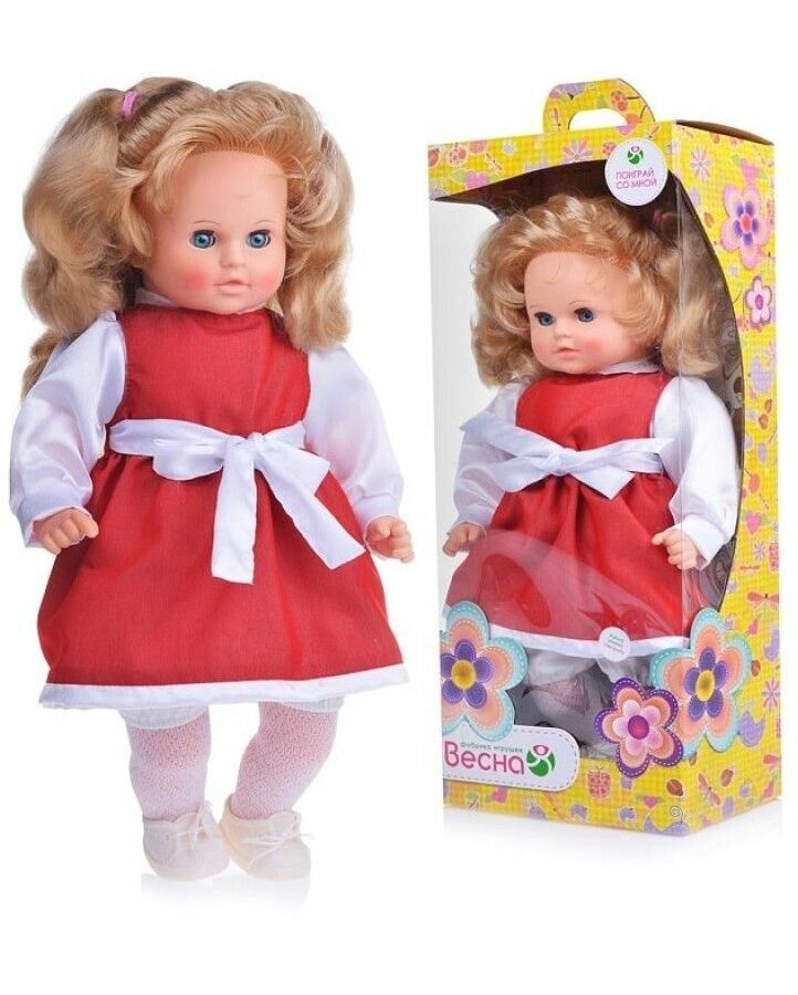 Дашенька 16 Весна кукла 54 см мягконабивная озвученная кукла мягконабивная наша игрушка 30 см озвучена пакет m0933