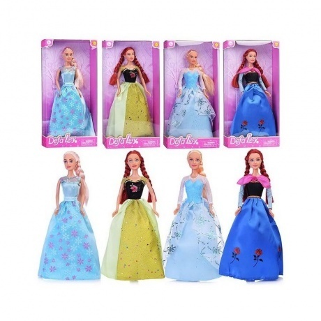 

Кукла 29 см 4 вида в ассортименте в коробке платье синее/голубое/бирюзовое/оливковое