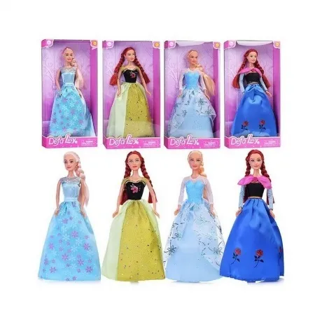 Кукла 29 см 4 вида в ассортименте в коробке платье синее/голубое...