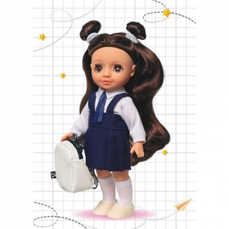 Кукла Ася первоклассница в синем.26см Кукла пластмассовая - фото 5