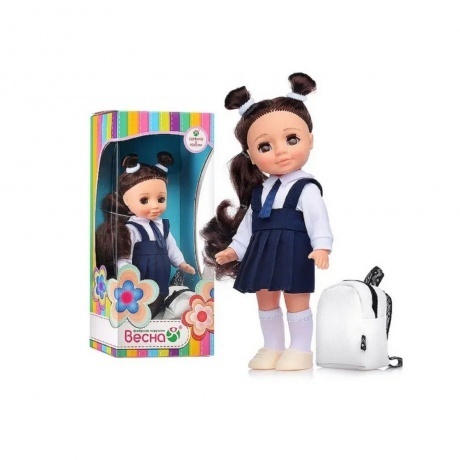 Кукла Ася первоклассница в синем.26см Кукла пластмассовая - фото 6