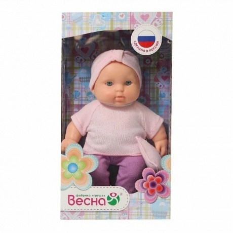 Карапуз с подушечкой Весна кукла 20 см пластмассовая - фото 3