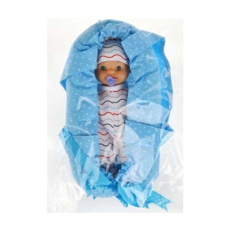 Пупс "Гриша" 22 см в переноске - фото 3