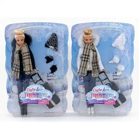 Кукла 29 см с набором одежды и аксессуарами:шапочка,варежки чемо...