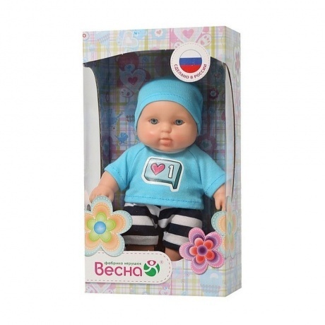 Пупс Карапуз Прогулка Весна кукла 20 см пластмассовая - фото 5