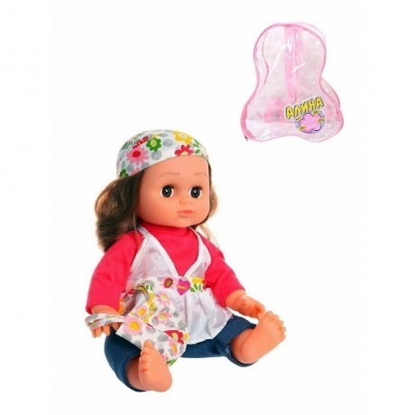 

Кукла (34см) на батарейках(звук) с сумкой в рюкзаке бадлон,топ,бриджи,бандана;блондинка/шатенка;8 фраз,песня