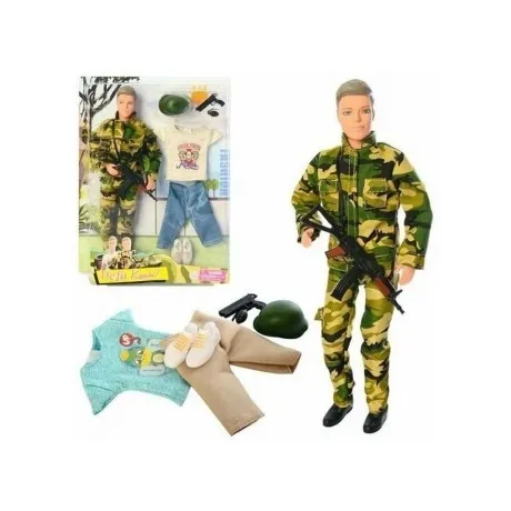 Кукла 30 см с набором одежды и аксессуарами:брюки,футболка, крос...