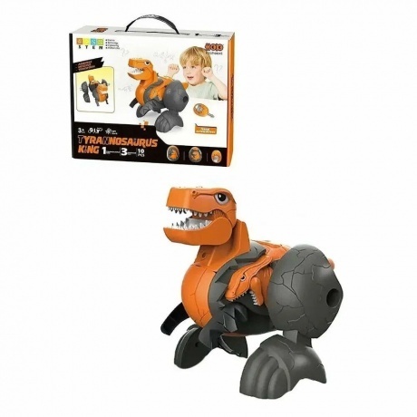 

Сборная игрушка-конструктор TYRANNOSAURUS (свет,звук) в коро бке 3 яйца,болты,инструкция