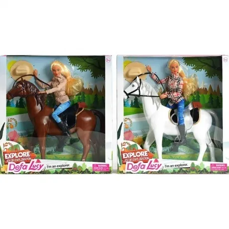 Кукла 29 см "Наездница" в шляпе, 2 вида в коробке