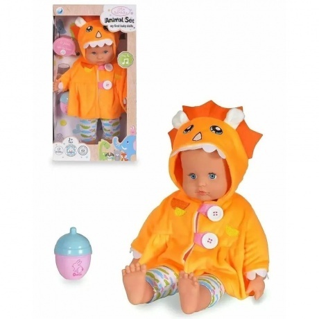Пупс (40см) на батарейках(звук) Animal set Лев в коробке мягкое ...