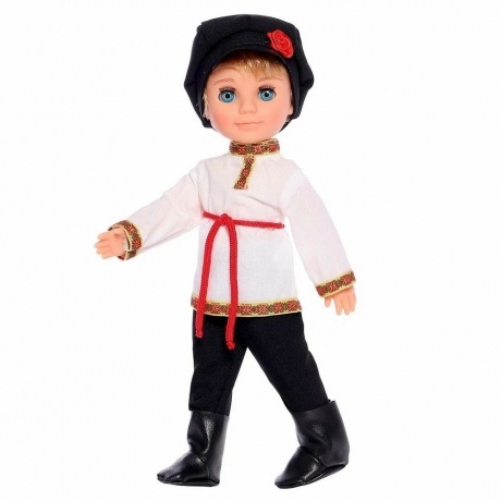 Мальчик в русском костюме Весна кукла 30 см пластмассовая - фото 5