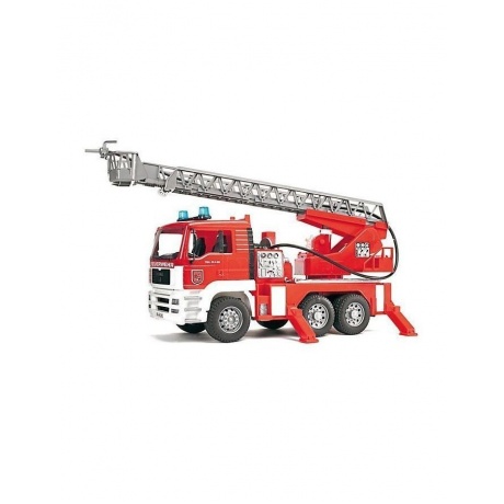 Пожарная машина Bruder MAN с лестницей и помпой с модулем со световыми и звуковыми эффектами - фото 1