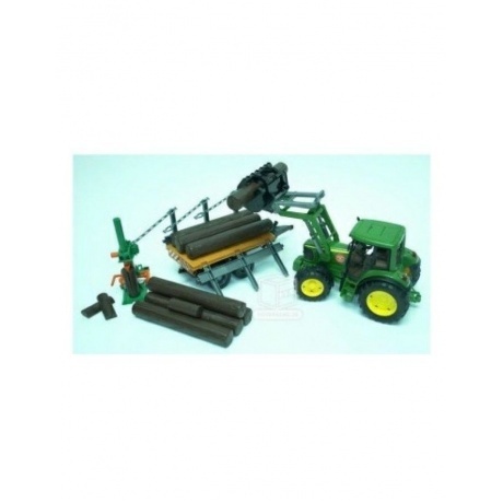 Машинка Bruder Трактор John Deere 6920 с погрузчиком - фото 2