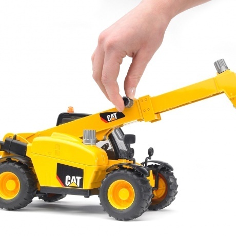 Машинка Bruder Погрузчик колёсный CAT Telehandler с телескопическим ковшом - фото 6
