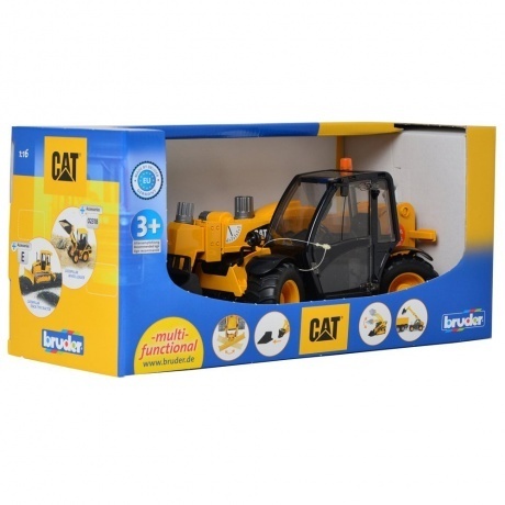 Машинка Bruder Погрузчик колёсный CAT Telehandler с телескопическим ковшом - фото 9