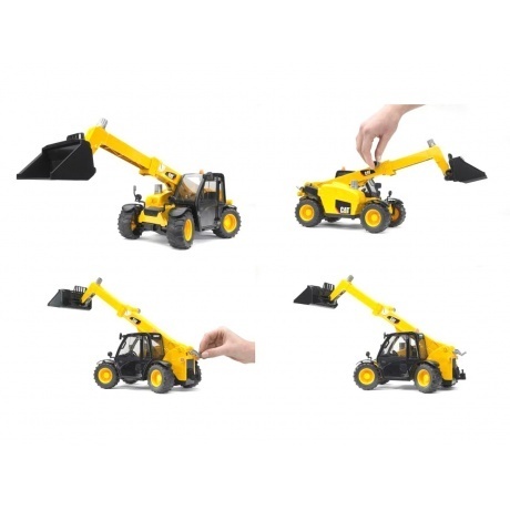 Машинка Bruder Погрузчик колёсный CAT Telehandler с телескопическим ковшом - фото 10