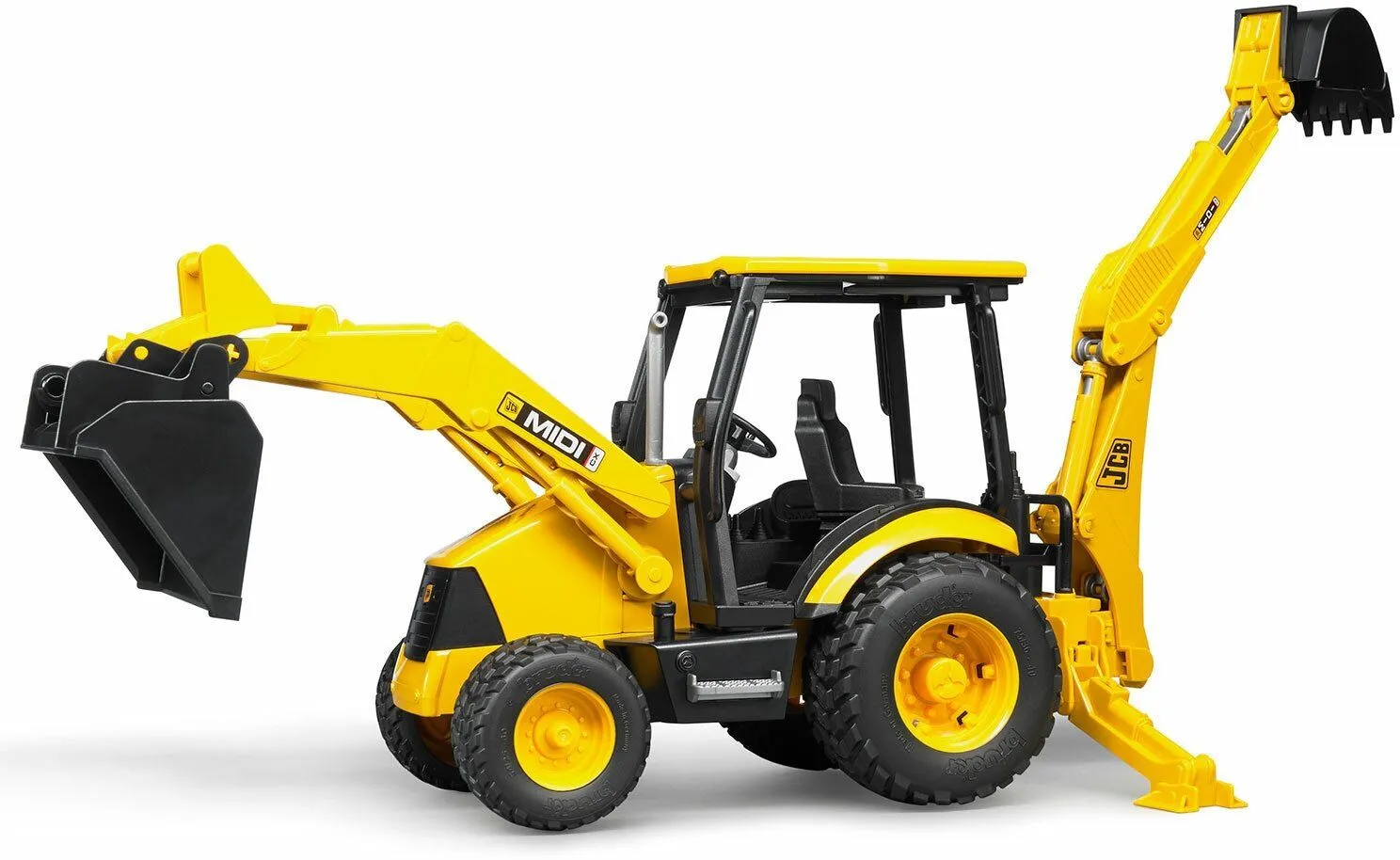 Машинка Bruder Экскаватор – погрузчик колёсный JCB MIDI CX - фото 3