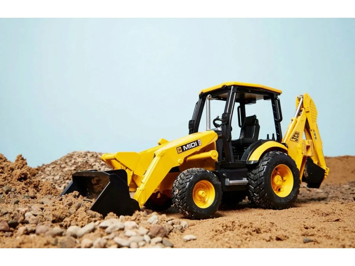 Машинка Bruder Экскаватор – погрузчик колёсный JCB MIDI CX - фото 10