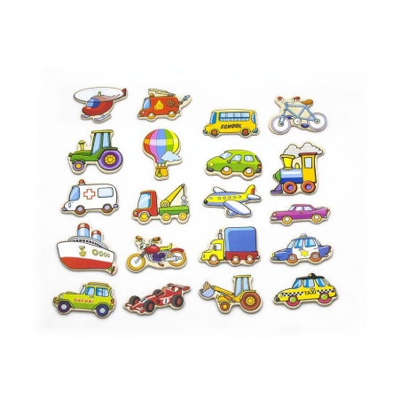 Набор Транспорт на магните 20шт VIGA VG58924 1180₽