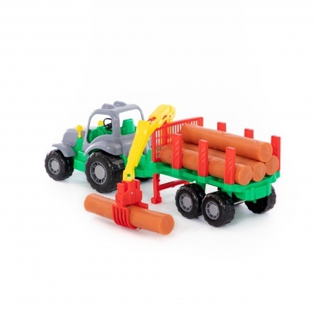 Трактор &quot;Силач&quot; с полуприцепом-лесовозом 45041 - фото 2