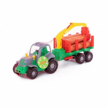 Трактор &quot;Силач&quot; с полуприцепом-лесовозом 45041 - фото 5