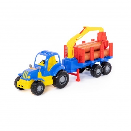 Трактор &quot;Силач&quot; с полуприцепом-лесовозом 45041 - фото 6